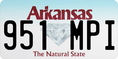AR license plate 951MPI