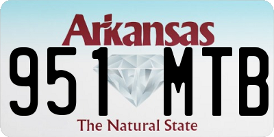 AR license plate 951MTB