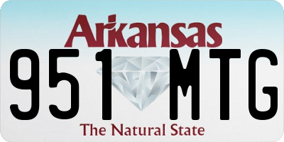 AR license plate 951MTG