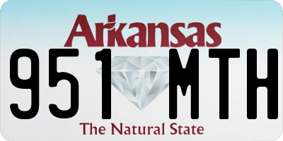 AR license plate 951MTH