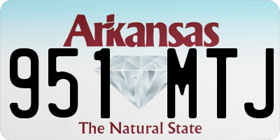 AR license plate 951MTJ