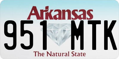 AR license plate 951MTK