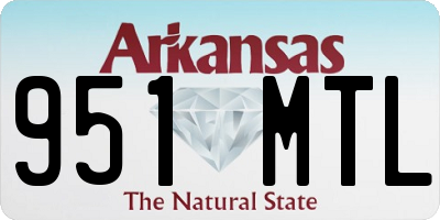AR license plate 951MTL