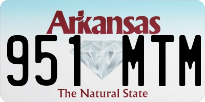 AR license plate 951MTM