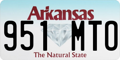 AR license plate 951MTO