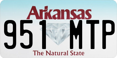 AR license plate 951MTP