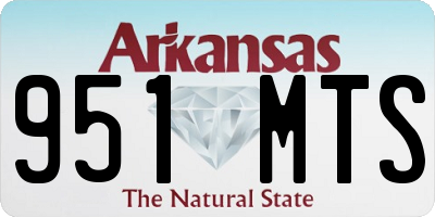 AR license plate 951MTS