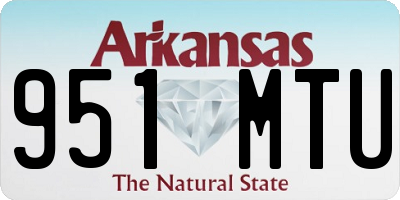 AR license plate 951MTU