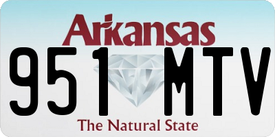 AR license plate 951MTV