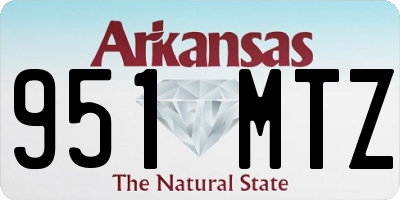 AR license plate 951MTZ