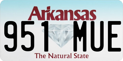 AR license plate 951MUE