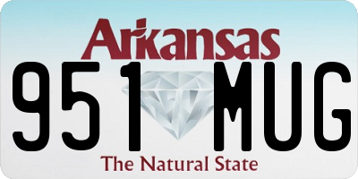 AR license plate 951MUG