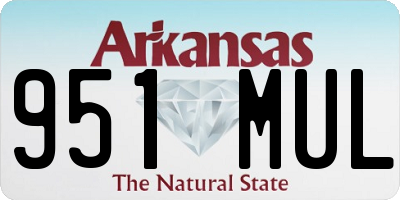 AR license plate 951MUL