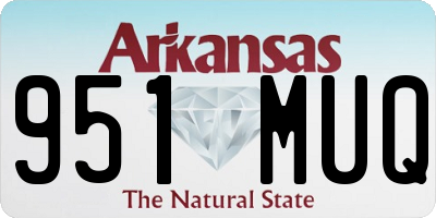 AR license plate 951MUQ