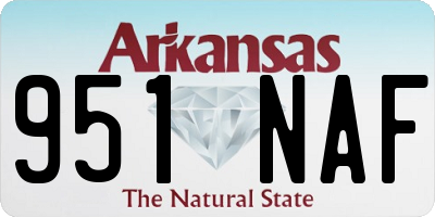AR license plate 951NAF