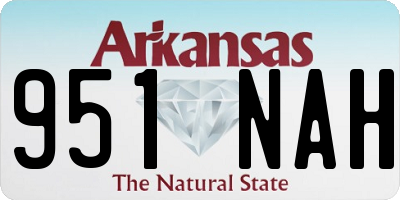 AR license plate 951NAH