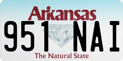 AR license plate 951NAI