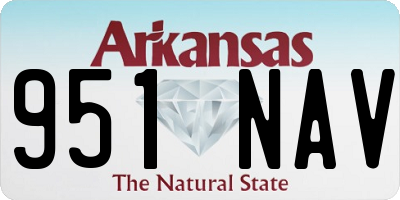 AR license plate 951NAV