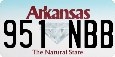 AR license plate 951NBB