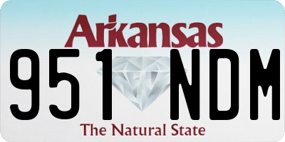 AR license plate 951NDM
