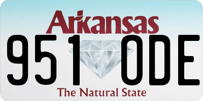 AR license plate 951ODE