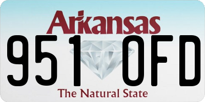 AR license plate 951OFD