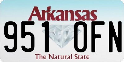 AR license plate 951OFN