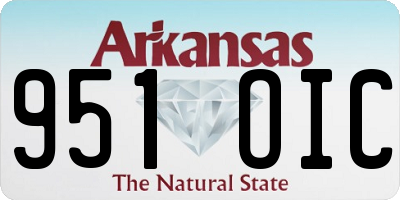 AR license plate 951OIC