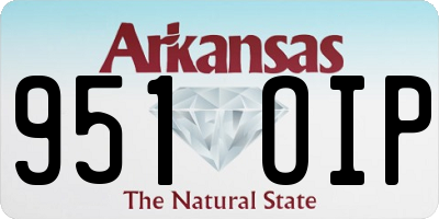 AR license plate 951OIP
