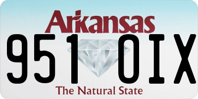 AR license plate 951OIX