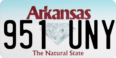 AR license plate 951UNY