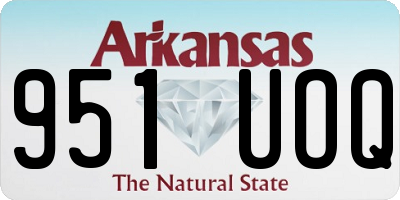 AR license plate 951UOQ