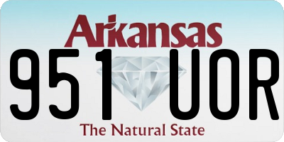 AR license plate 951UOR