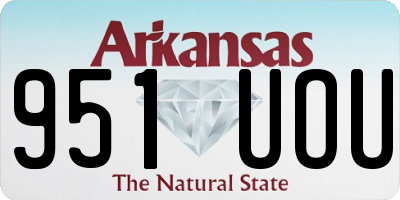 AR license plate 951UOU