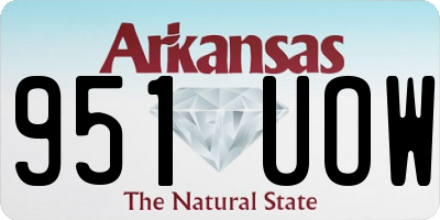 AR license plate 951UOW