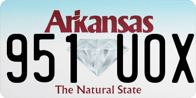 AR license plate 951UOX