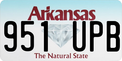 AR license plate 951UPB