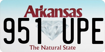 AR license plate 951UPE