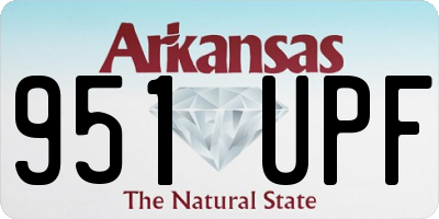 AR license plate 951UPF