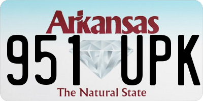 AR license plate 951UPK