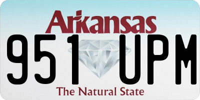 AR license plate 951UPM