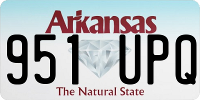 AR license plate 951UPQ