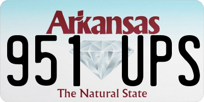 AR license plate 951UPS