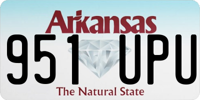 AR license plate 951UPU