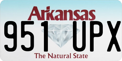 AR license plate 951UPX