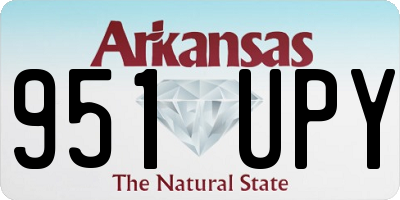 AR license plate 951UPY