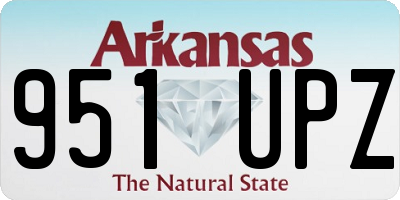 AR license plate 951UPZ