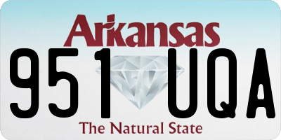 AR license plate 951UQA