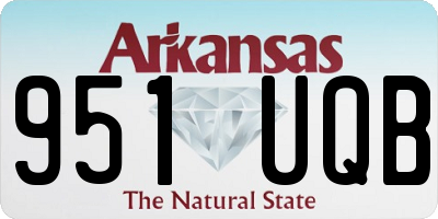 AR license plate 951UQB