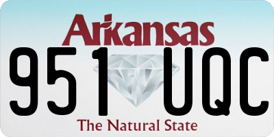 AR license plate 951UQC